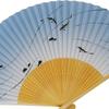 folding Ayu white carved paper 35 22cm [Koshōdō] Kyoto-style fan, (sweetfish) design, circle, medium-sized fan, ribs, scented, men's,