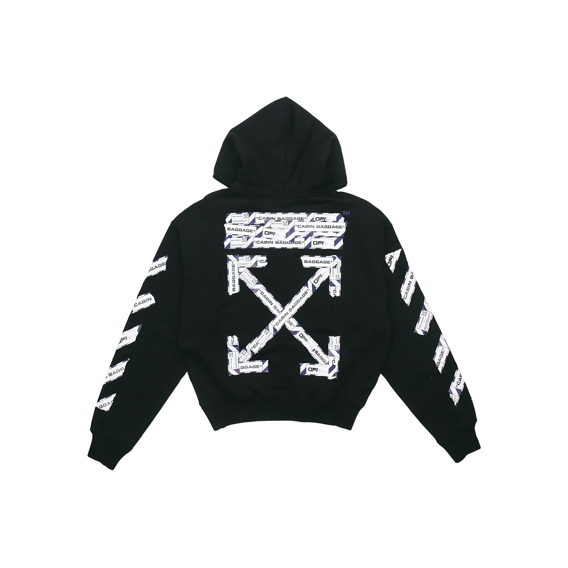 

Off-White Свободная толстовка с принтом стрелы серии Ss20 для осенних мужчин, черная толстовка с капюшоном OMBB037S20E300031088 XS