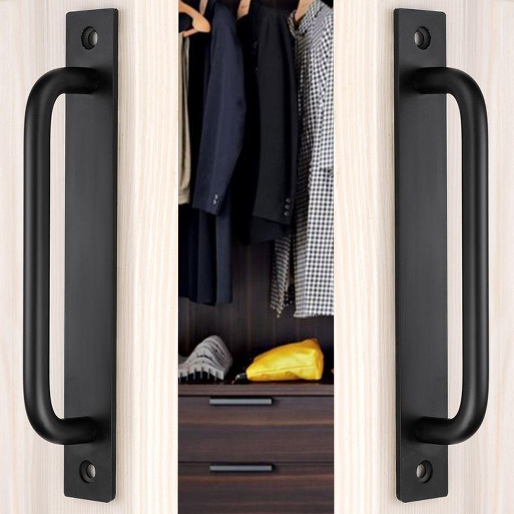 1/2Pcs Aluminium Alloy Sliding Barn Door Pulls Easy Installation Hardware Handle