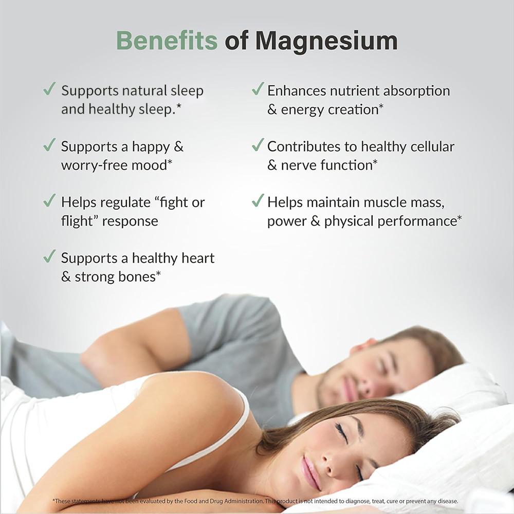 Magnesium complex supplement, beneficial for brain health, 120 capsules
