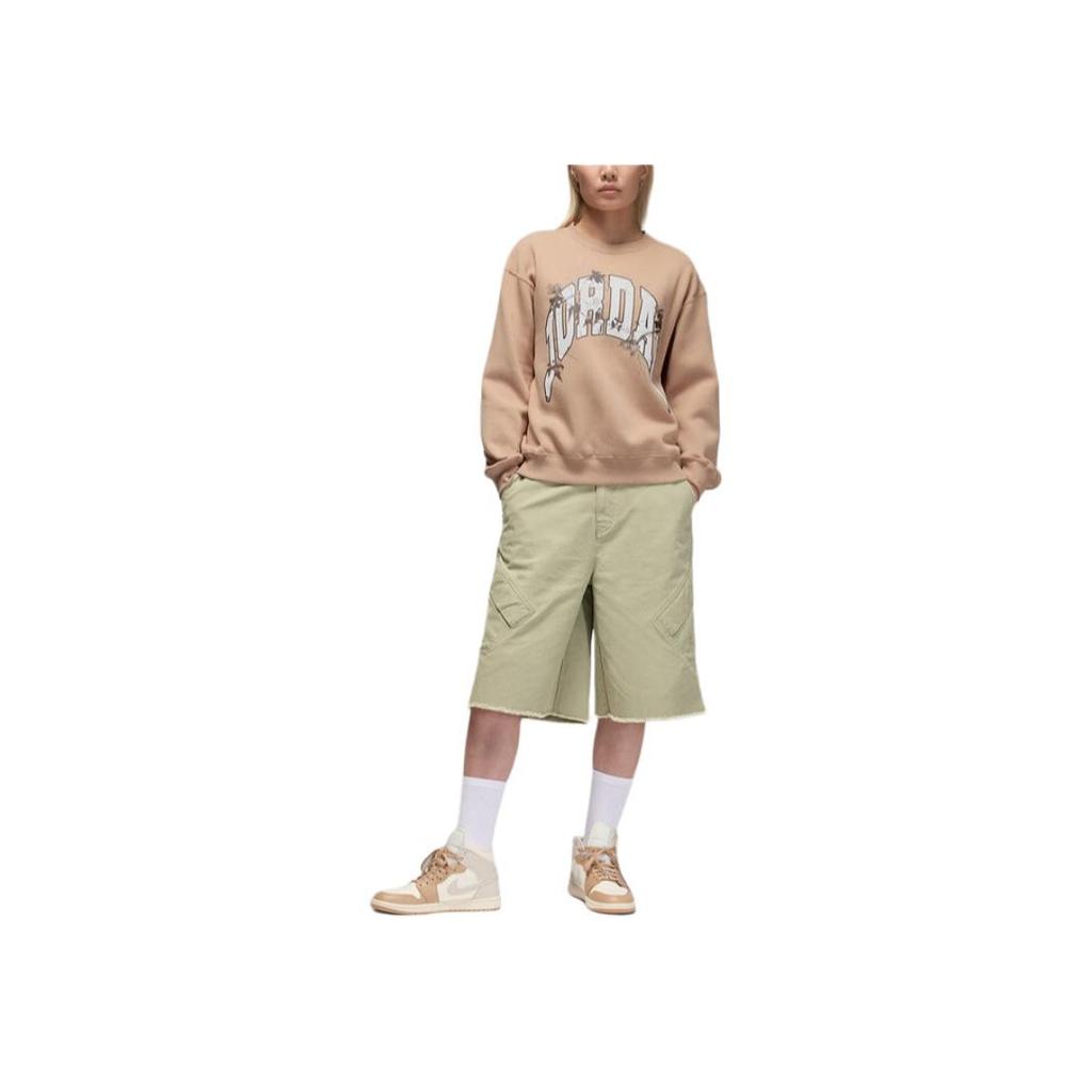 Jordan Brooklyn Fleece Loose Fleece Crewneck Pullover Knit Sports Long Sleeve Sweatshirt Women Sweatshirt HV0473200