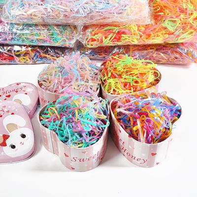 500-1000 teile/beutel Kind Baby Flechter für Haare TPU Einweg Gummibänder Haarbänder Mädchen Pferdeschwanz Halter Gummibänder Haar Styling Werkzeug