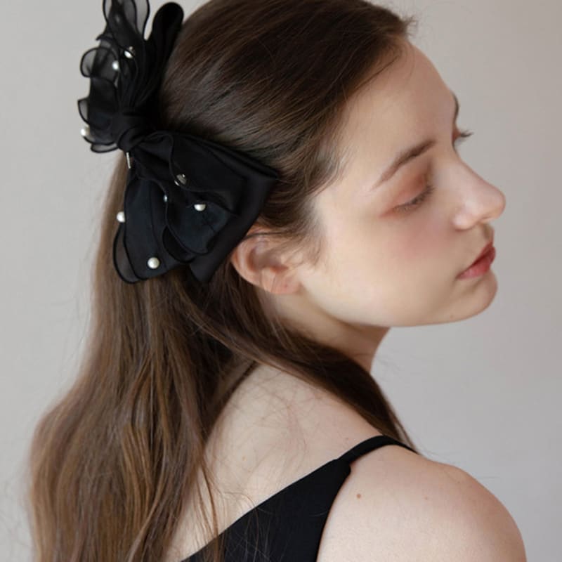 Jean Paul Clarisse Frill Pearl Ribbon Pin JP-22-083AB