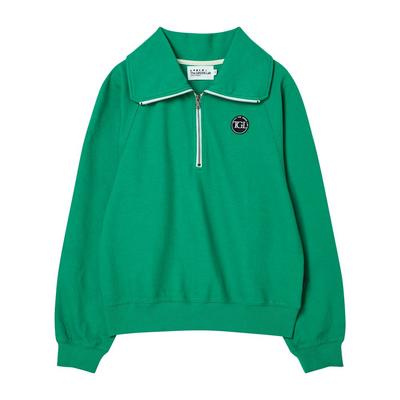 THE GREEN LAB Half-Zip Sweatshirt [Green]