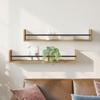 Corner Bookshelf Wall Shelf Set of 2, Book Floating Shelf, Bookshelf, Bedroom Plant Shelf, Living Room, Bathroom, Upright Shelf, 80x16x14 Cm