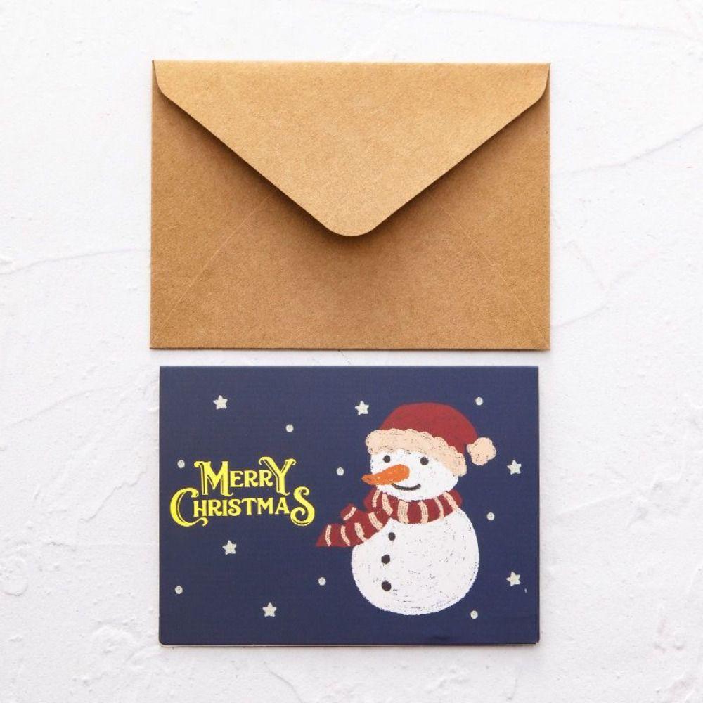 Christmas Tree Bell Elk Christmas Gift Gratitude Card Thank You Blessing Card  Party Favors Gifts