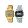 Unisex Pair Table Series Gold Watch A168WG-9W&A159WA-N1