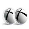 2 Pcs Car Suction Cup Mount Auxiliary Rearview Mirror 360 Degree Rotating Wide-angle Round Frame Blind Spot Mirror