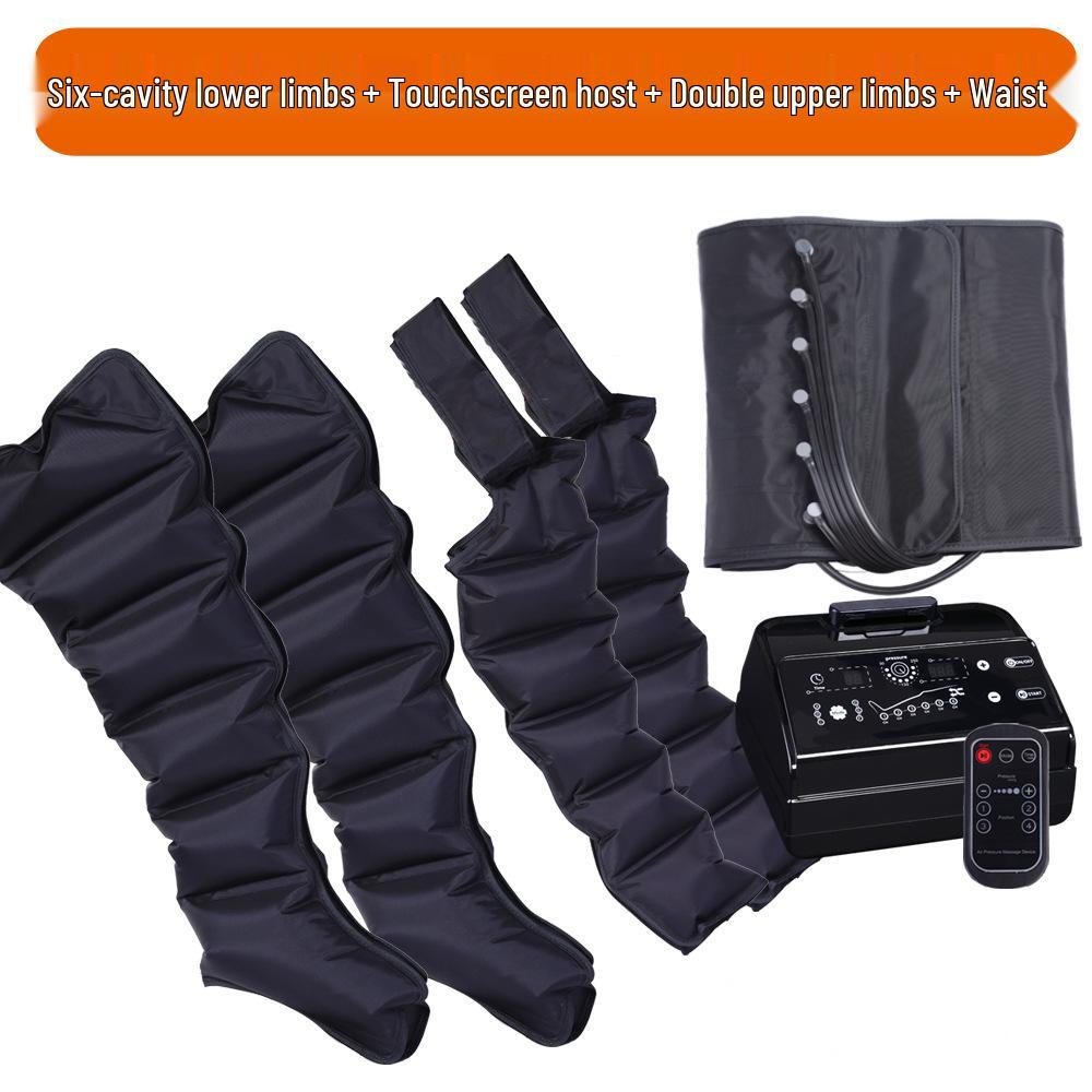 Pneumatic Six-Chamber Leg Massager with Air Wave Therapy
