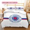 Rangers FC2 Pattern Bedding Quilt Set  Home Decoration  Gift (1 * duvet cover + 2 * pillowcase  without core)