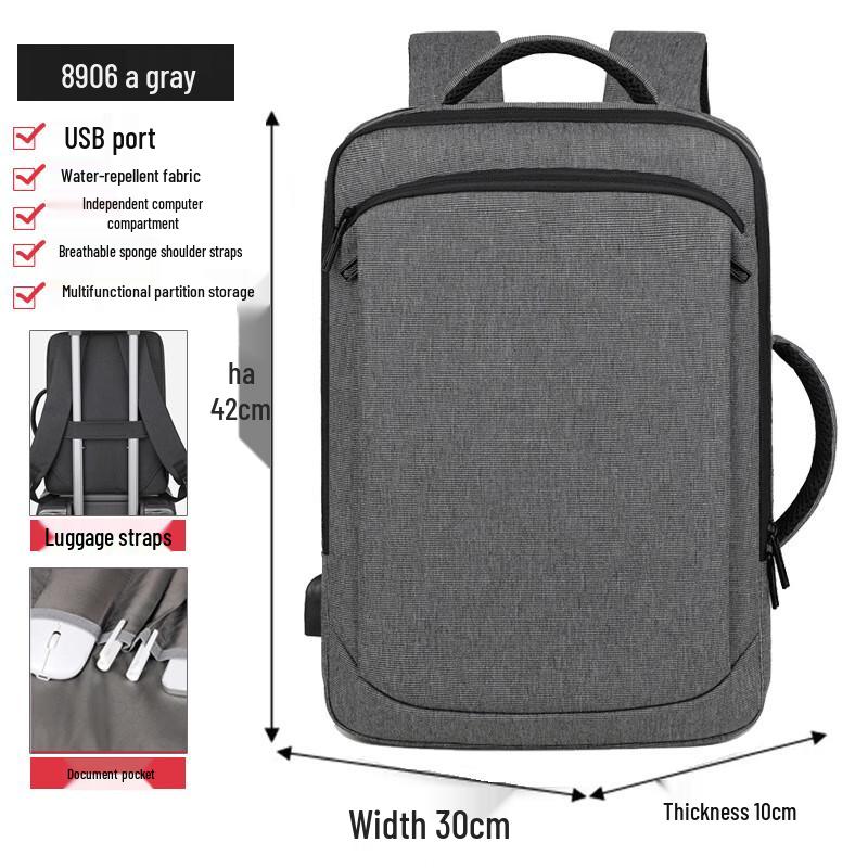 Men s Business Casual Oxford Laptop Backpack