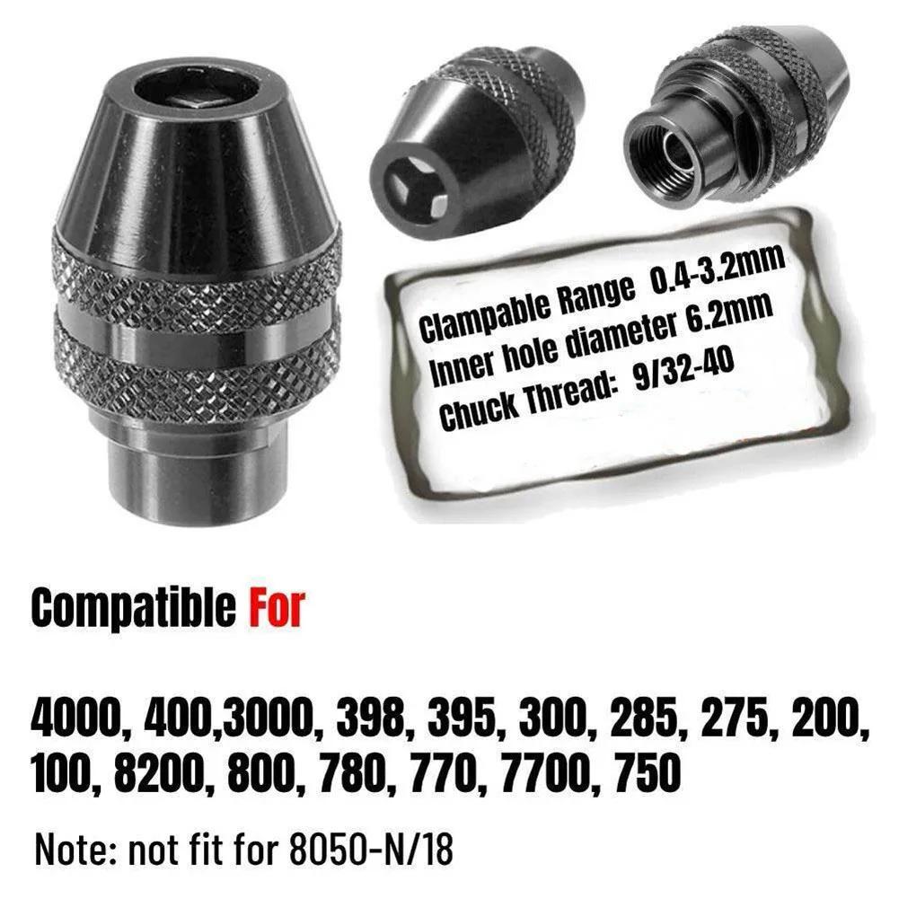 3pcs Multi Keyless Chuck 0.8-3.2mm Drill Chuck For Original 3000 4000 7700 8200 Rotary Tools Electric Grinding Chuck