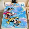 Powerpuff Girls Cartoon printing Flannel Blanket Bedroom Sofa Camping Warm blanket Gifts for family and friends-MJ008