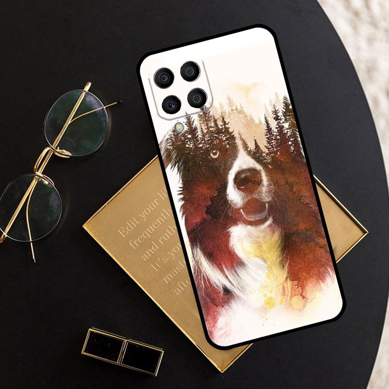 Border Collie Dog For Samsung Galaxy M11 M21 M31 M12 M13 M14 M15 M35 M55 M34 M54 M33 M53 M32 M52 M06 M16 Case
