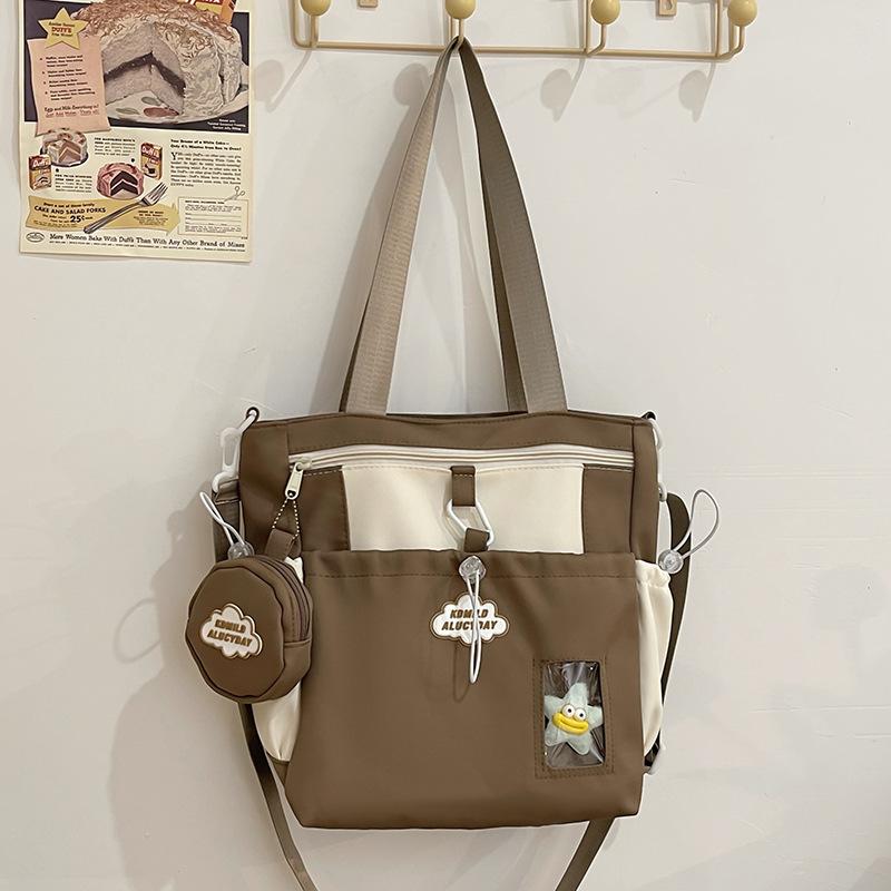 High-value Soft Girl Girl Backpack Small Ins Mini Small Bag Female College Student Spring Outing Two-piece Backpack