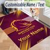 Custom Text Printed Rug Brisbane Broncos Non Slip Floor Carpet For Home Room Decor