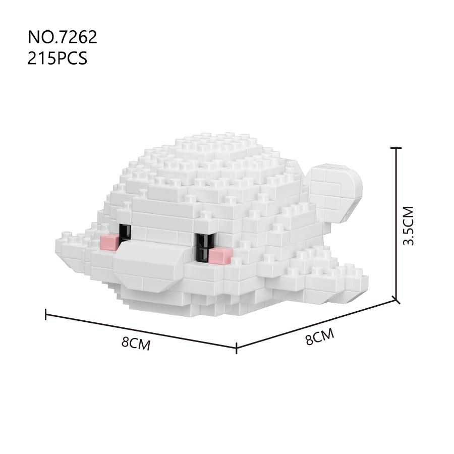 Seria Sea World Mini Organizmy Morskie Klocki Budowlane Zabawki DIY Mikro Klocki Zwierzęta Zabawki Zestawy Edukacyjne Artykuły na Prezent