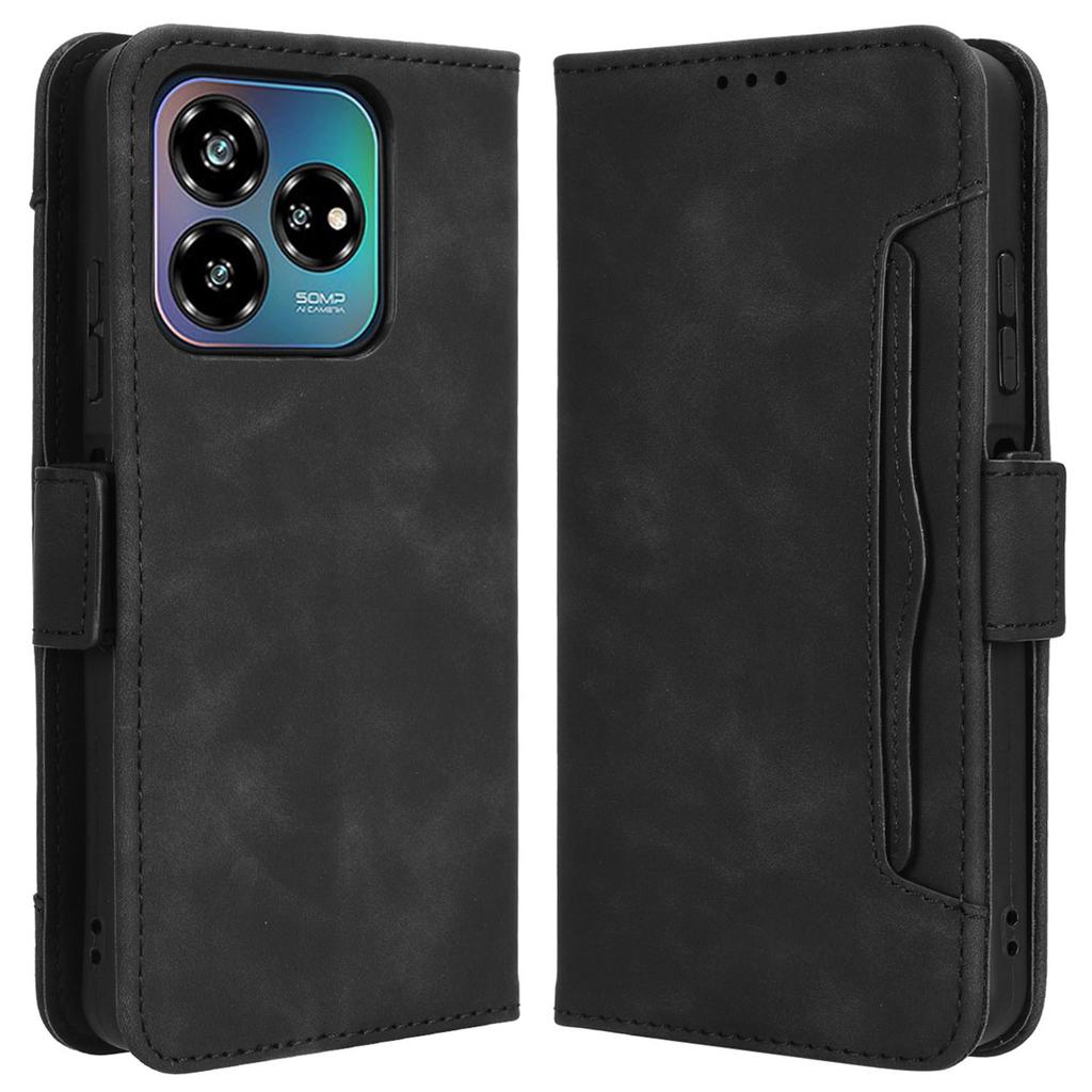 For ZTE Axon 60 Lite/Blade V60 Vita Wallet Case Leather Phone Cover with Multiple Card Slots