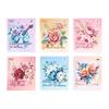 ZABC Watercolor Flower Rhyme Series Oil Stickers - 15 Sheets, 6 Styles, Large Size, Cross-Border.
