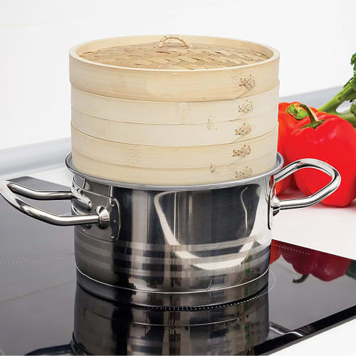 24cm Diameter Steamer Tray, Stainless Steel, Durable, Fits Pots 21-24cm and Steamers 16-21cm