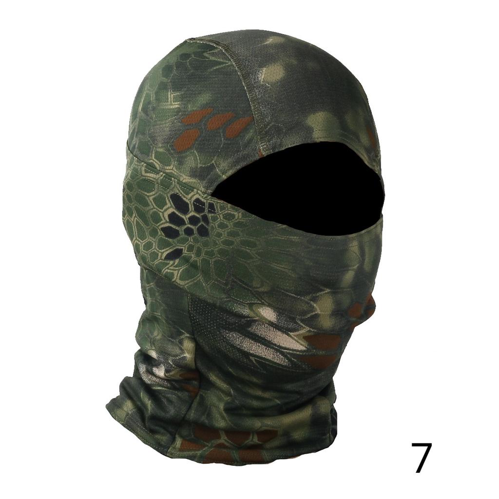 Outdoor Camouflage Camo Balaclava Army Tactical Military Ski Full Face Mask Motorcycle Bicycle Caps Full Face Mask 27 COLORS