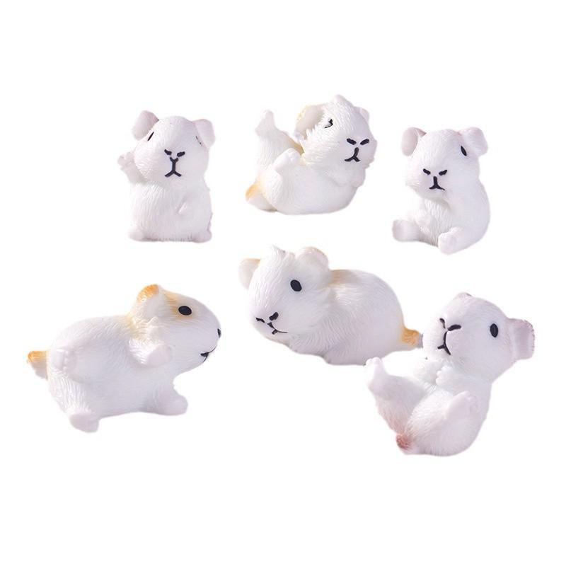 

10-30Pcs Micro Landscape Guinea Pig Moss Ornaments Resin Tiny Animal Model Decorations Lawn Figurine Accessories Cute Sculpture 10pcs