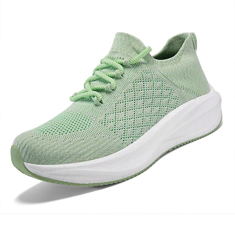 Unisex Thick Sole Sock Sneakers Slip On Breathable Walking Running Shoes Style 311 Casual Daily Footwear Comfortable Daily Wear 36
