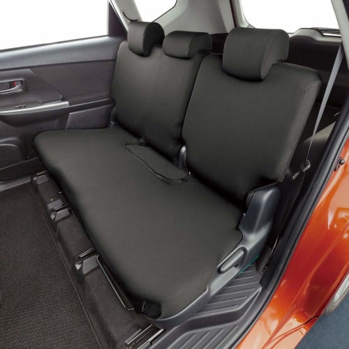BONFORM Seat Cover, Skinny Knit, Light/Regular Car, Washable, Water Repellent Material, Rear Seat Belt Compatible, Stretchable Fabric, Free 6:4 Bunkat