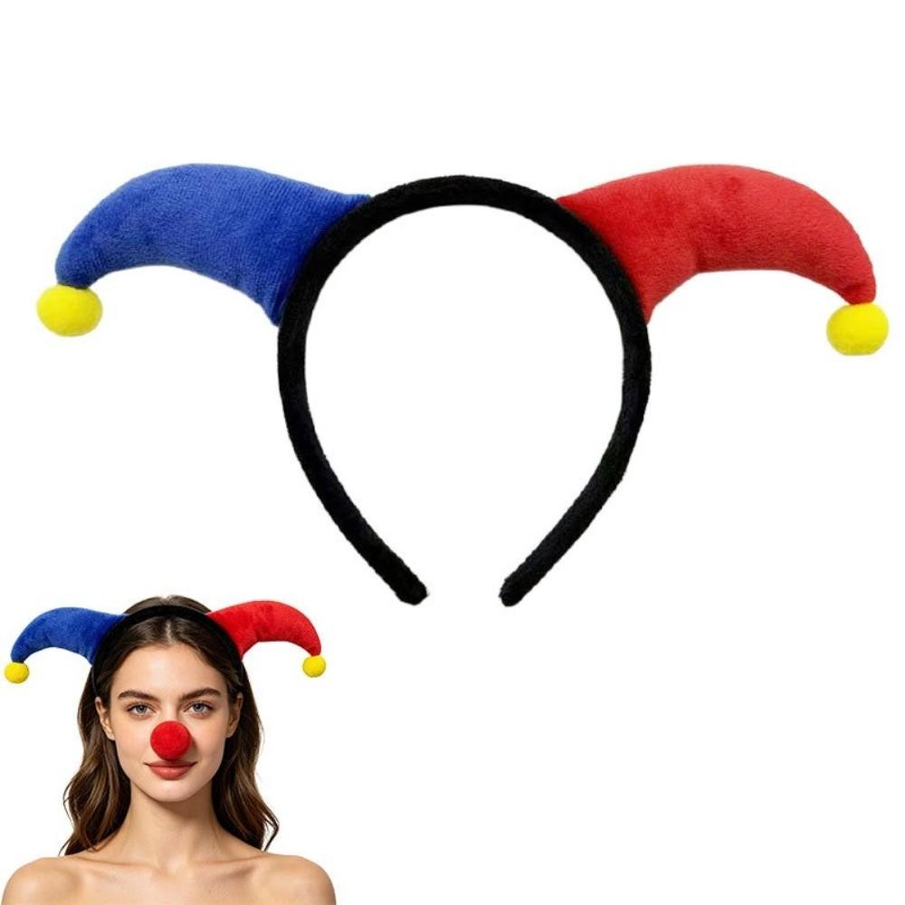 Colorful Style Cosplay Hairbands Plush Funny Headwear Novelty Clown Headband Costume Party