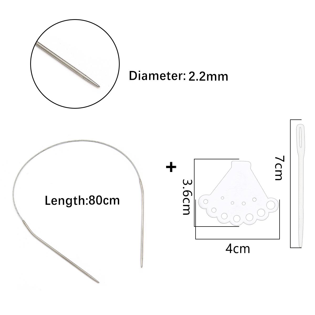 

1 шт., кольцо из нержавеющей стали, игла, полый свитер, игла, аксессуары для рукоделия