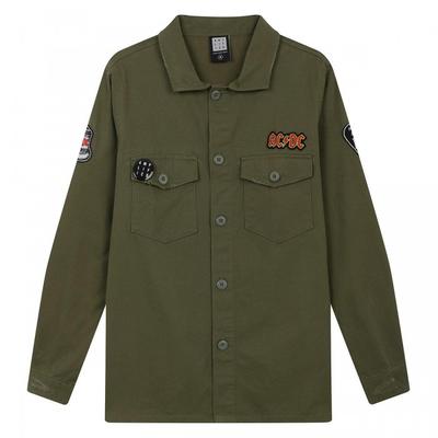Mens AC/DC Military Overshirt