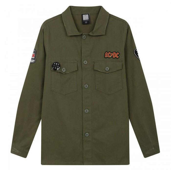 Amplified Mens AC/DC Military Overshirt