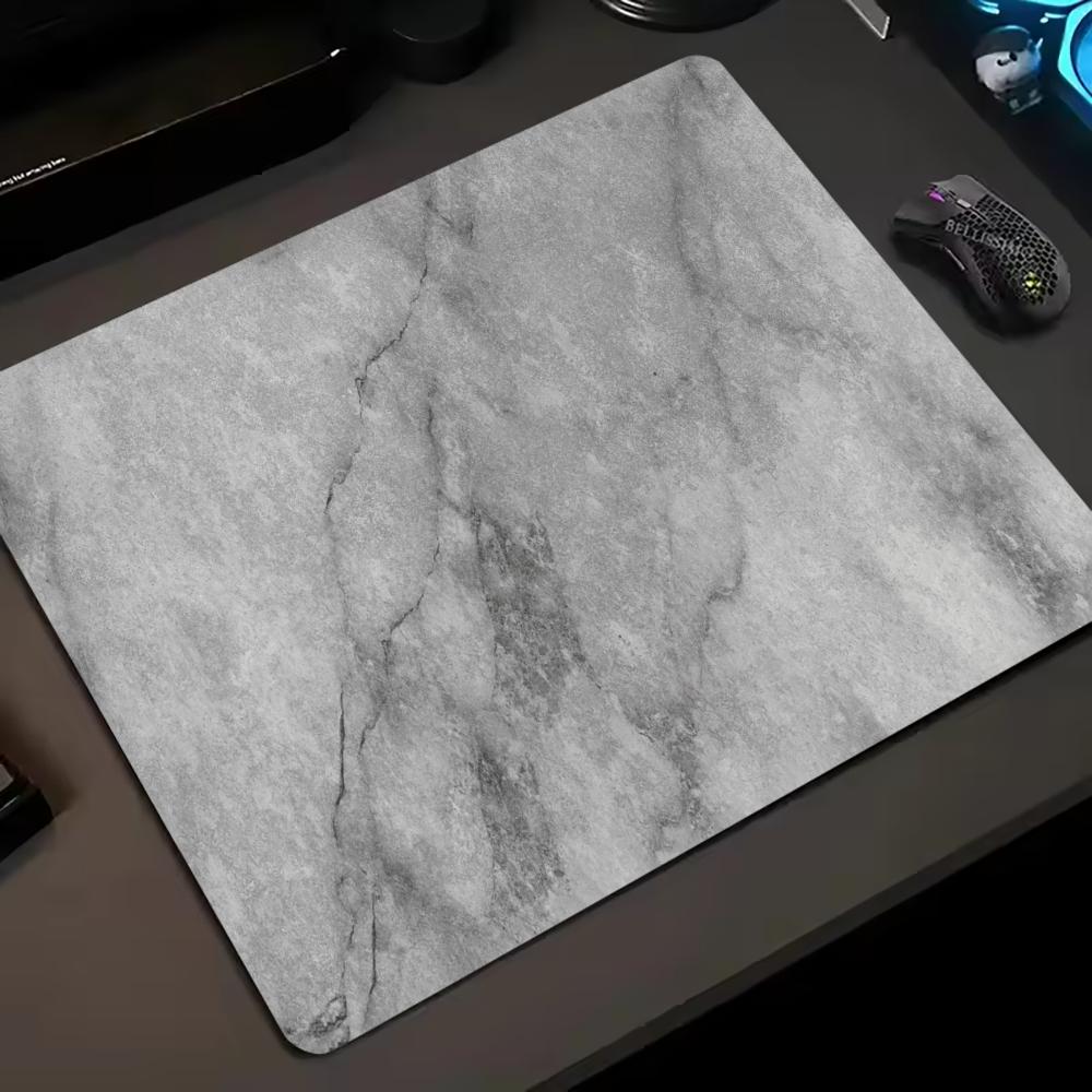 Monochrome Marble Texture Small Mouse Pad 45X50 50X50 Laptop Mousepad Keyboard Mat Desk Protector Fluid E-sports Gaming Pads