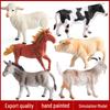 Kids' Farm Animal Figures: Pig, Cow, Horse, Donkey, Goat, Sheep, Buffalo, Deer Cognitive Toys