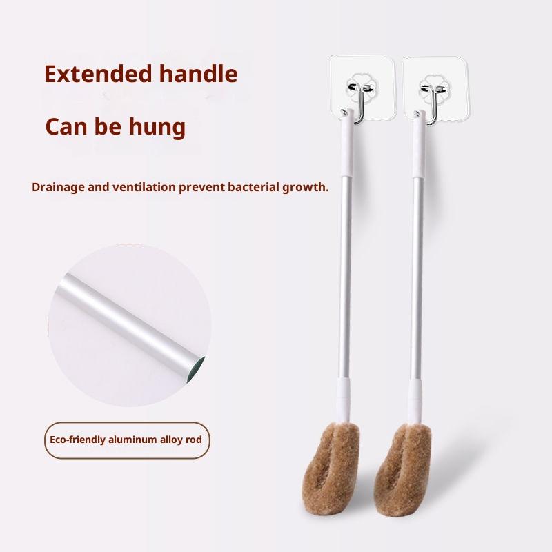 Bucket Brush Brush L-Shaped Cleaning Brush Aluminum Alloy Handle Suitable For Hanging Water Bottle Cleaning Products