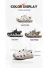 Men's Plus Size Cross-Strap Breathable Closed-Toe Sandals for Summer 2025 - Casual Outdoor Beach Shoes
