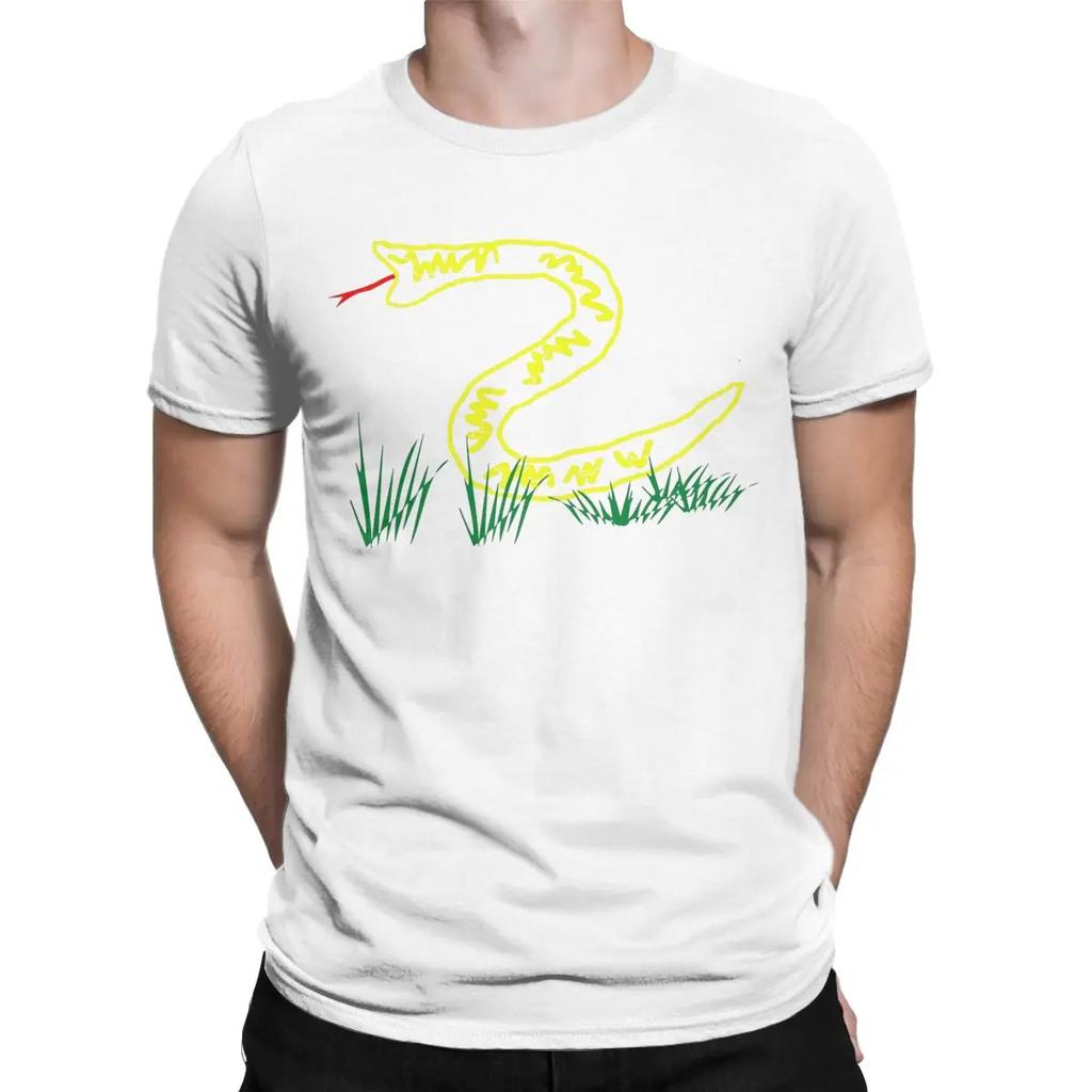 T-shirt Homme Drapeau de Gadsden No Step On Snek T-shirts Mode Manches Courtes Coton Grandes Tailles