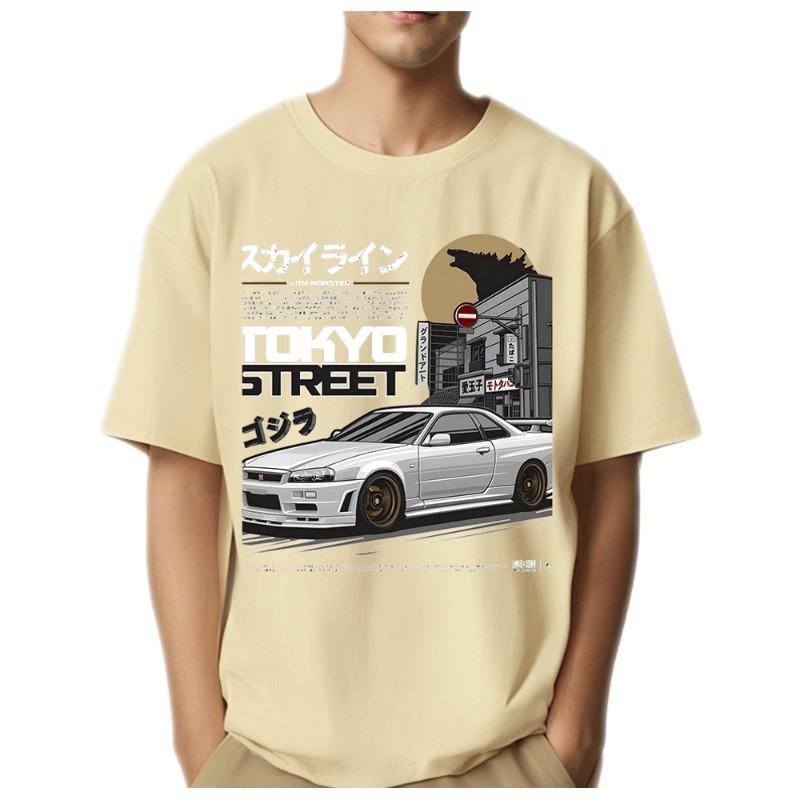 NissGTR Drift Car Racing T Shirt Men Women Hip Hop Harajuku Fashion Casual Short Sleeve Graphic Tshirts Tops Mens Clothing