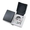 Electric IP44 Waterproof Single Socket With Switch Toggle Switch/Socket Combination 2Pole 126*88*52mm AC250V 16A 4000W 50/60HZ