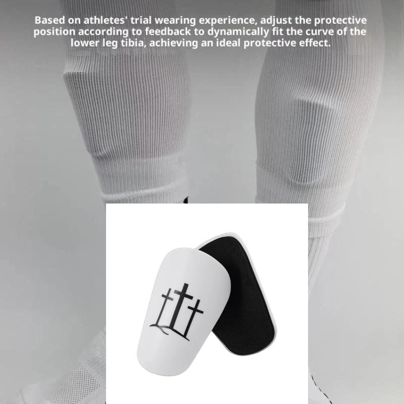 1 par de mini espinilleras de fútbol, resistentes al desgaste, con absorción de impactos, ligeras y portátiles, para entrenamiento de fútbol