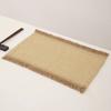 4 PCS Boho Tassel Paper Woven Braided Placemats 12x18inch Aesthetic Natural Rustic Place Mats for Dinner Party Beach Table Decor