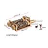 Guitar Brass Tremolo Bridge System Dual-Brass-Rod Trem Stopper Device with Mounting Screws Electric Guitar Accessories