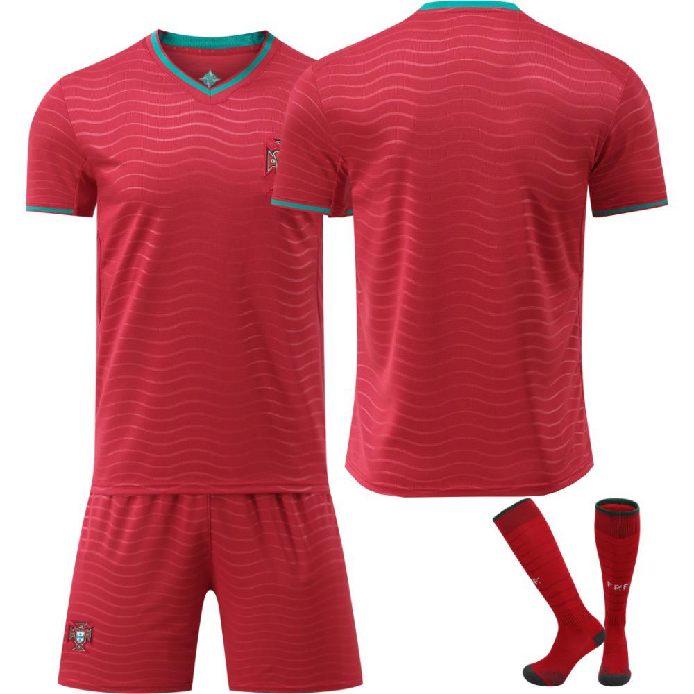 2026 Portugal Home Kit: Child's Ronaldo #7 & Fernandes #8 Jersey