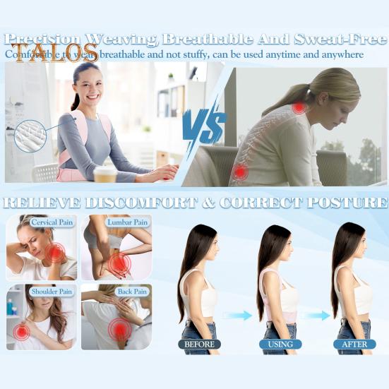 ზრდასრულთა პოზის კორექტორი რეგულირებადი სუნთქვითი მამაკაცები ქალები თინეიჯერები მხრის ზურგის სამაგრი ტკივილგამაყუჩებელი ზურგის საწინააღმდეგო მაკორექტირებელი ქამარი