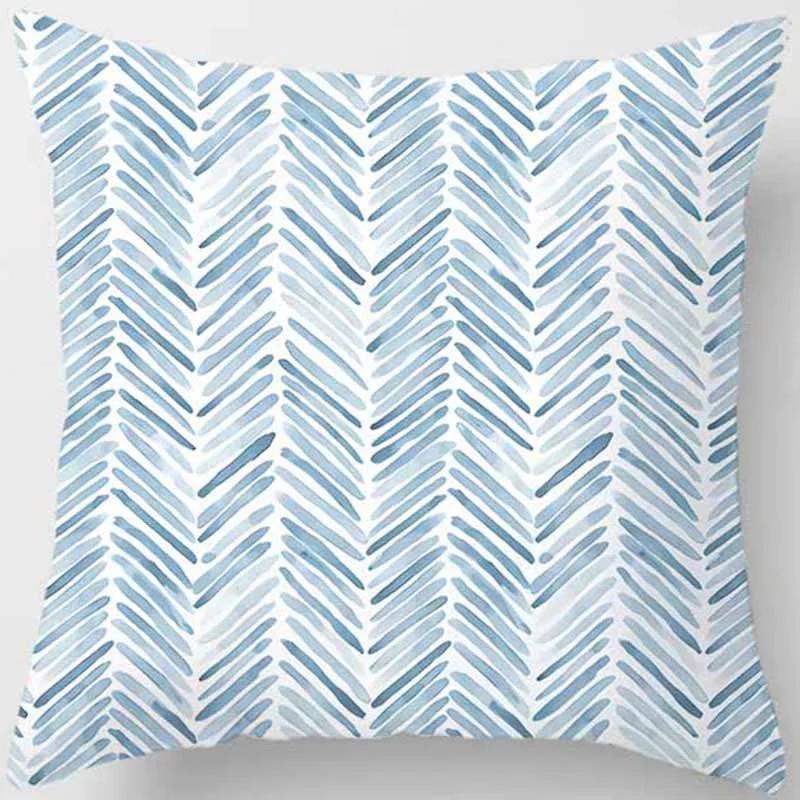 Heimdeko Blaue Muster: Abstrakte & Natur Designs Muster Kissenbezug Geeignet für Sofa Schlafzimmer Auto Kissenbezug