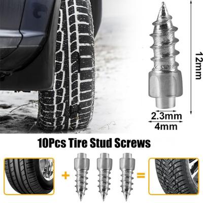 10-20 szt. Antypoślizgowe gwoździe wkrętowe do podeszew śnieżnych Auto Car Motocykl Rower Ciężarówka Opona terenowa Antypoślizgowe kolce antypoślizgowe Gwoździe ze stopu