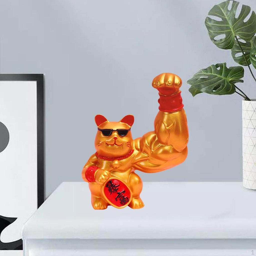 Figurine Feng Shui Strong Muscle Ornaments Brings Shopwindow Office Desk Top Wealth Sculpture