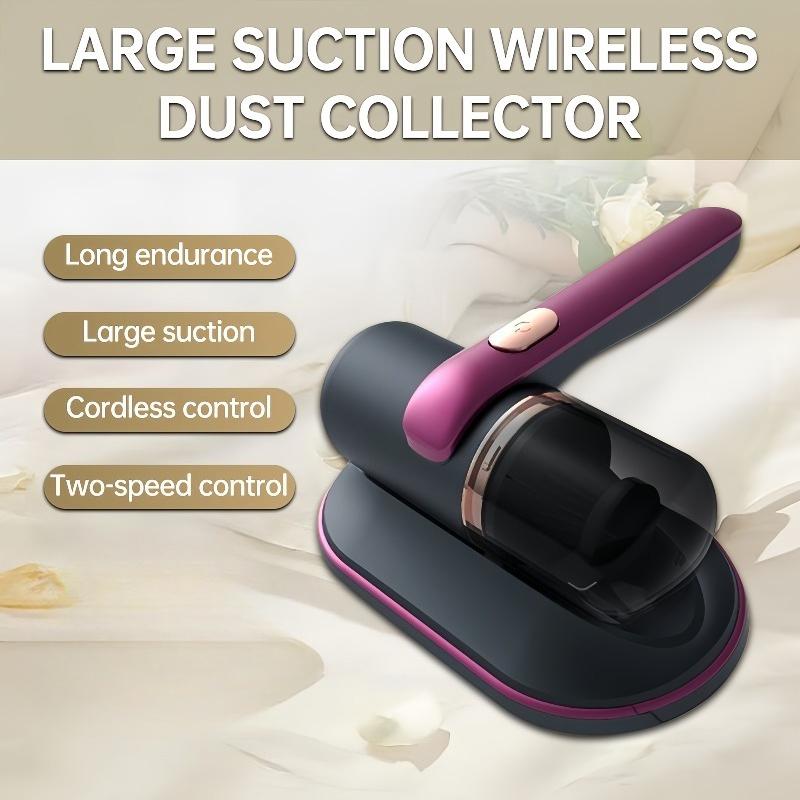 Handheld Wireless Mattress Vacuum Cleaner 29Wh Strong Suction Vibration Deep Cleaning Portable Dust Remover for Bed Pillow Sofa Carpet фиолетовый