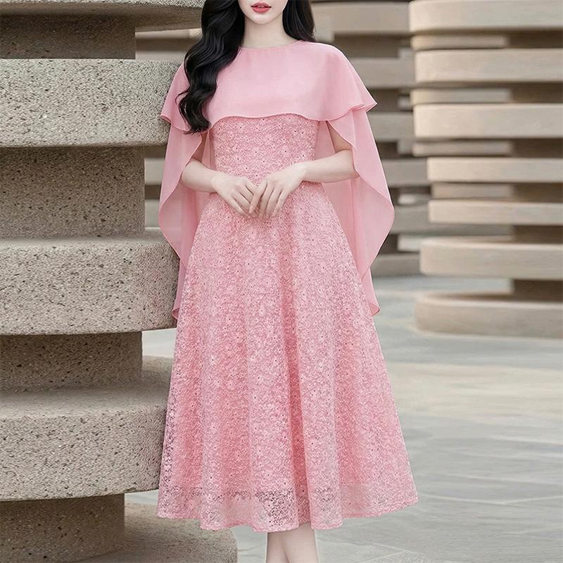 ZANZEA Women Shawl Blouse and Sleeveless Slip Lace Dress Casual Two Piece Sets