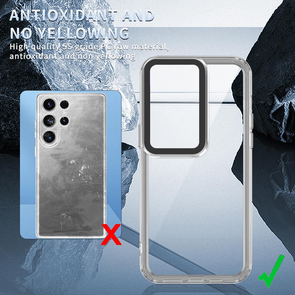 For Samsung Galaxy S24 Ultra Case Crystal Slim Air Buffer PC+TPU Phone Cover
